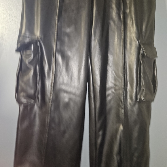 Forever 21 Womans Faux Leather Pants Size S - Picture 4 of 12